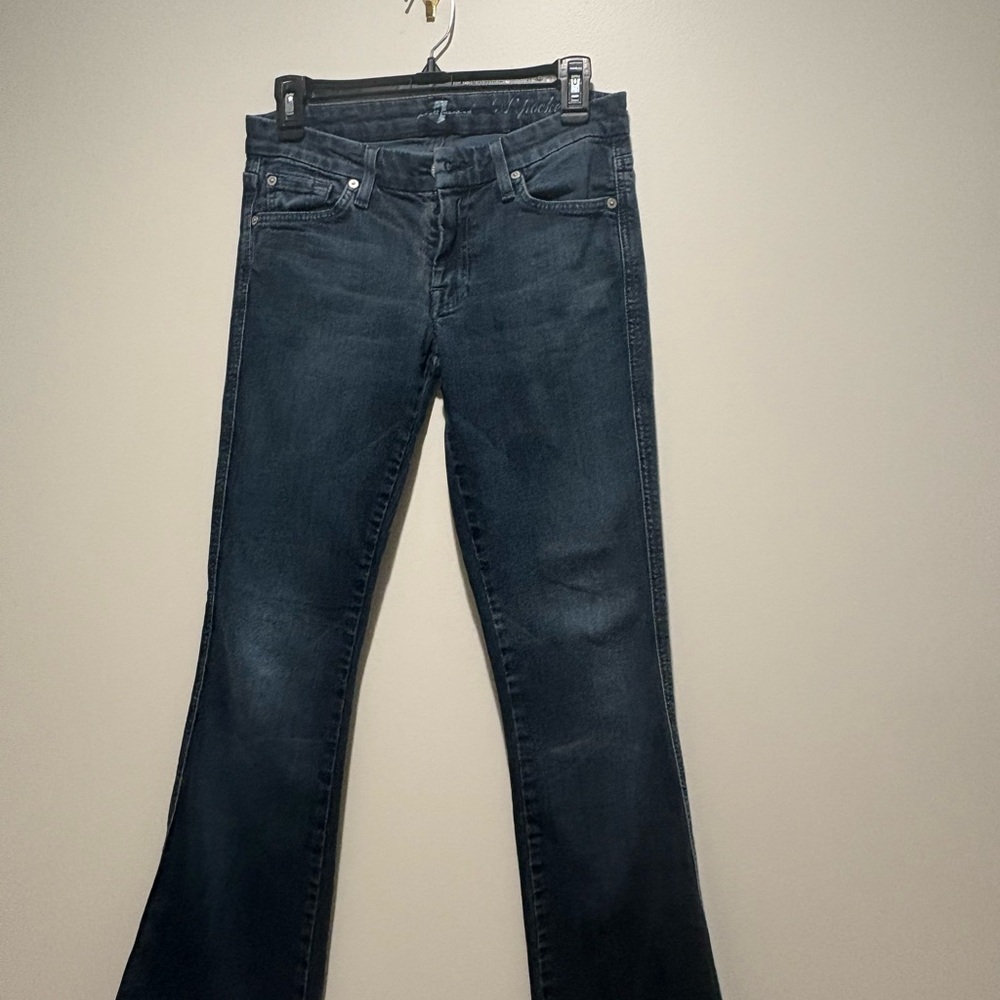 7 For All Mankind Deep Indigo Flare Jeans